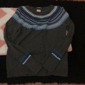 Women’s A New Day Grey And Blue FairIsle Sweater